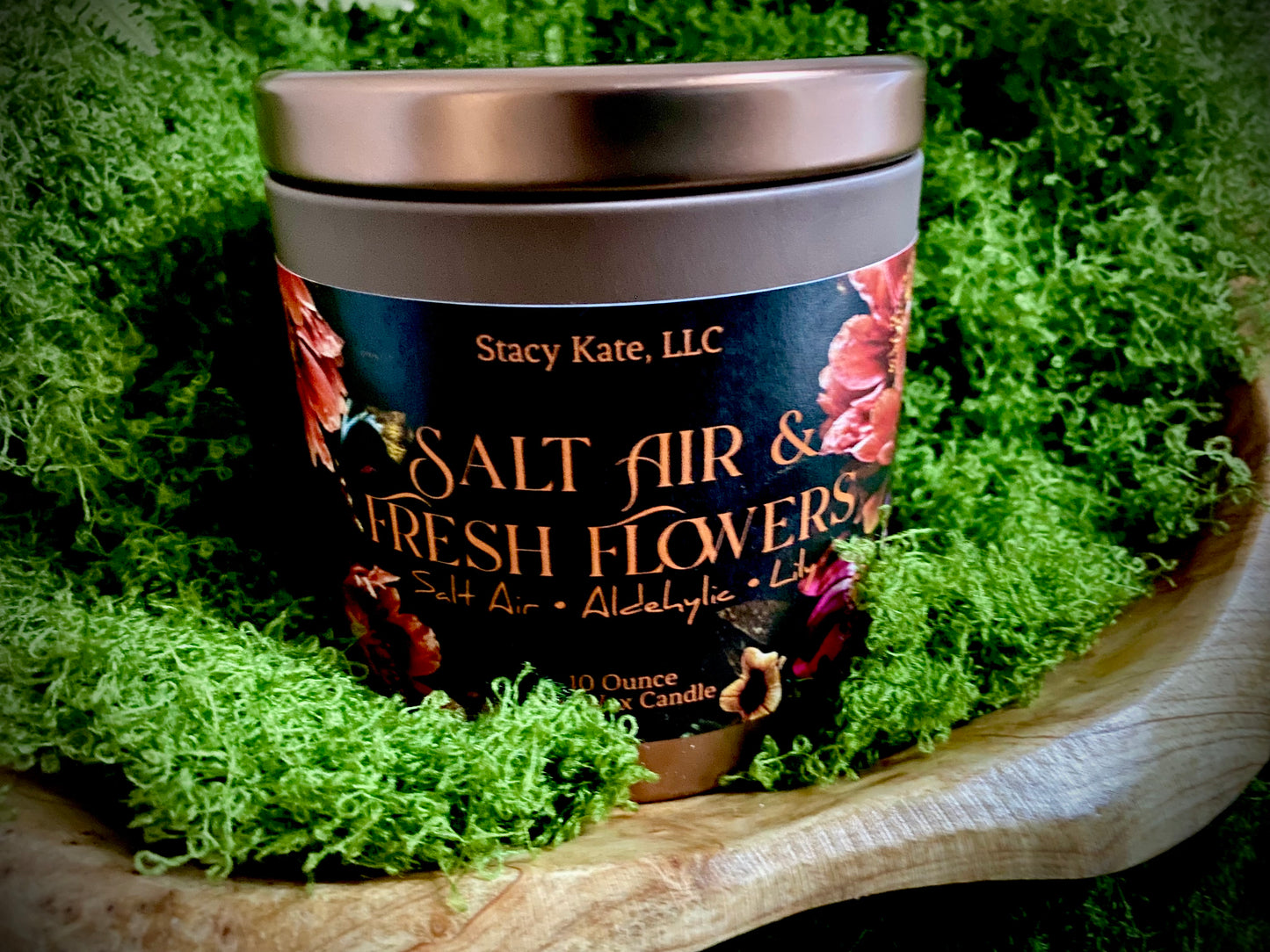 Salt Air & Fresh Flowers Soy Wax Candle