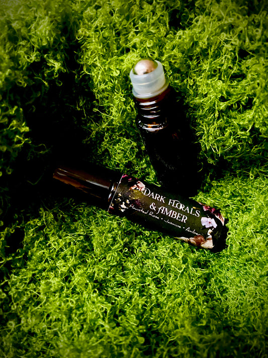 Dark Florals & Amber Perfume Oil • 10 ml Rollerball