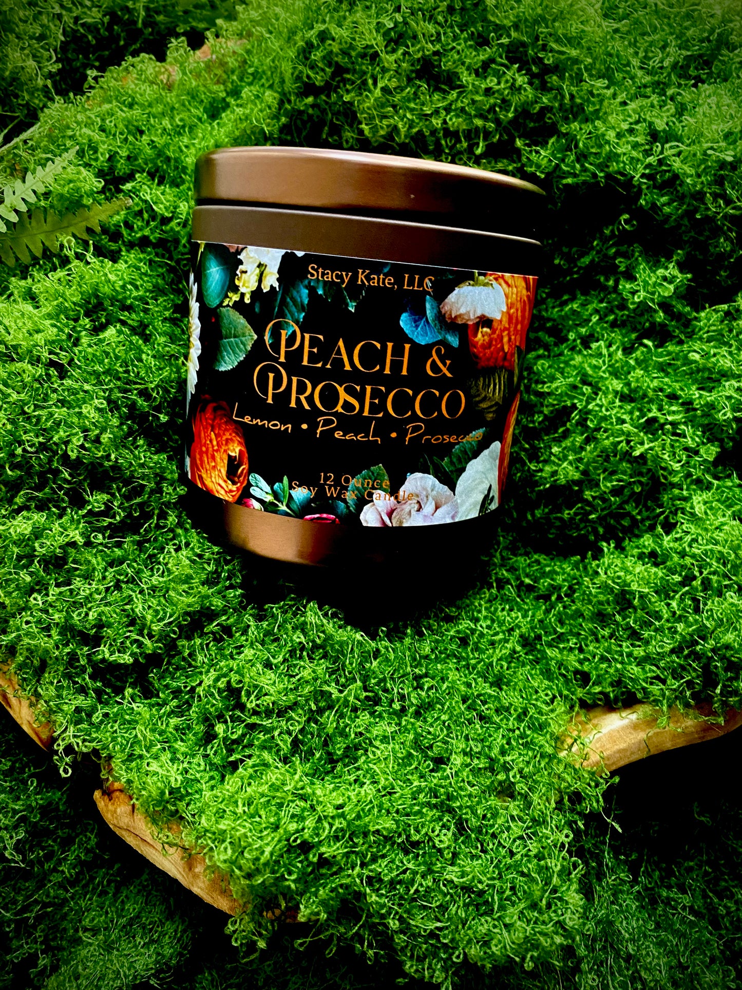 Peach & Prosecco Soy Wax Candle