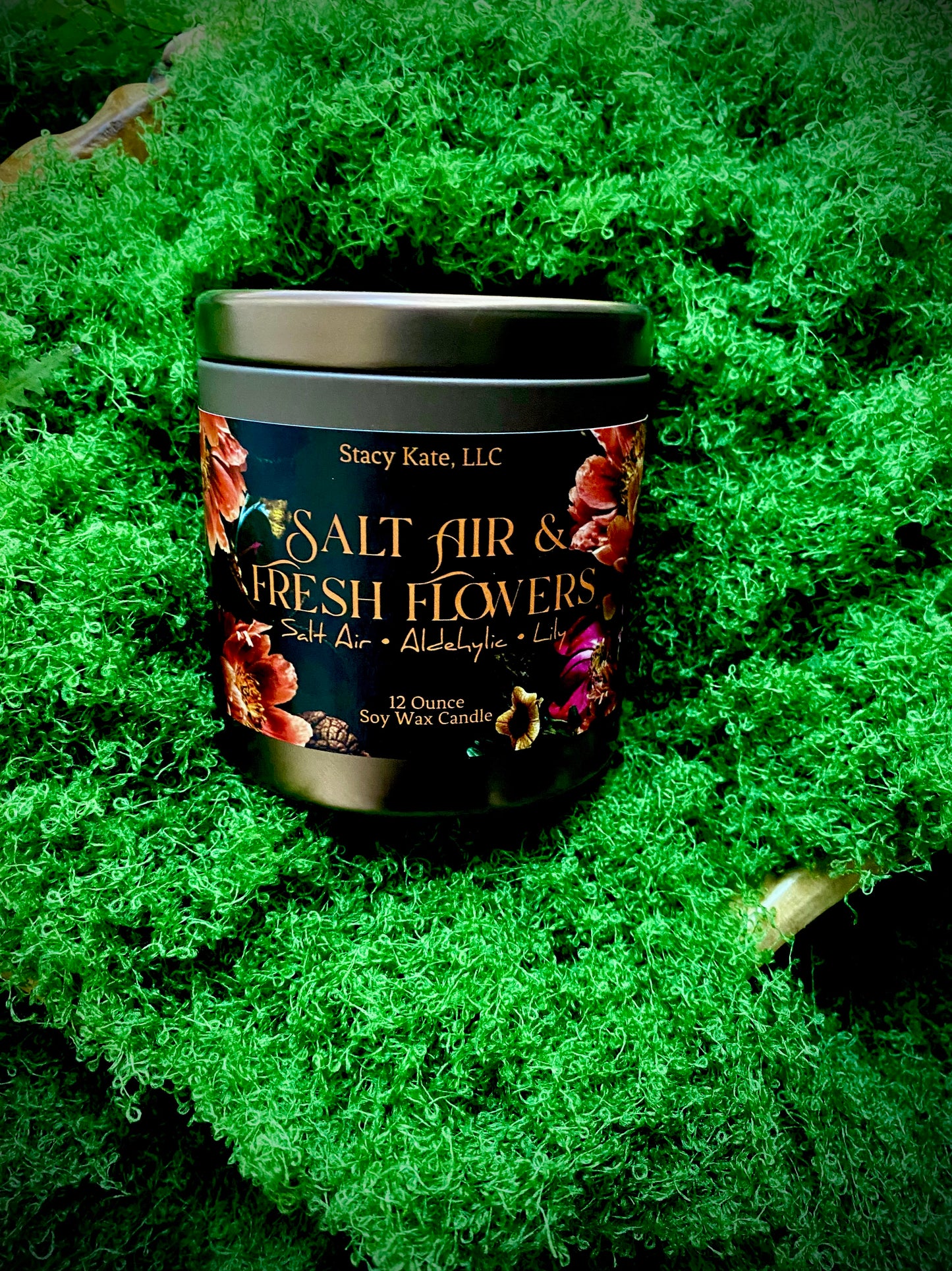 Salt Air & Fresh Flowers Soy Wax Candle